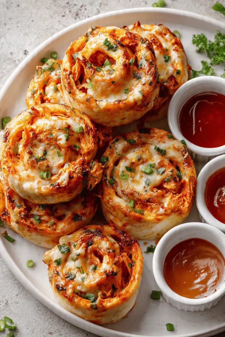 Buffalo Chicken Pinwheels
