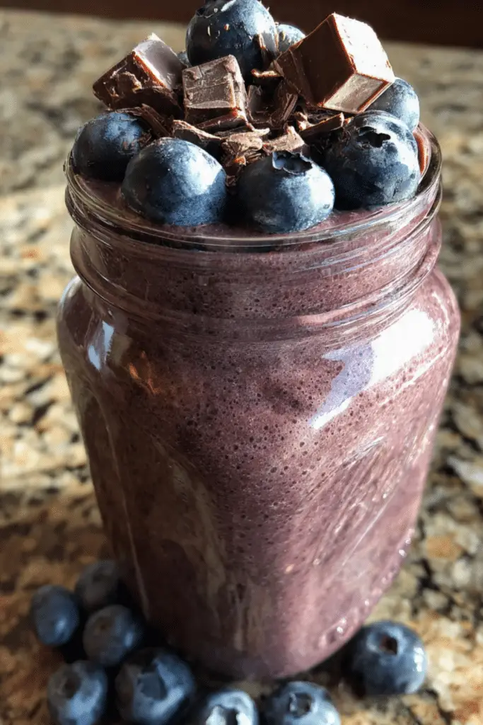 Blueberry Mocha Smoothie