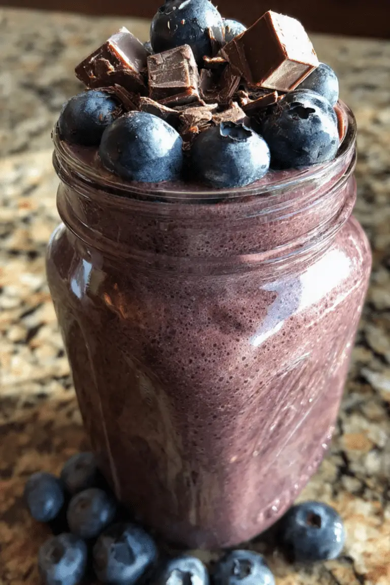 Blueberry Mocha Smoothie