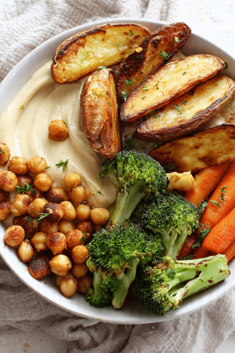 Roasted Potato Bowl with Garlic Confit Sauce