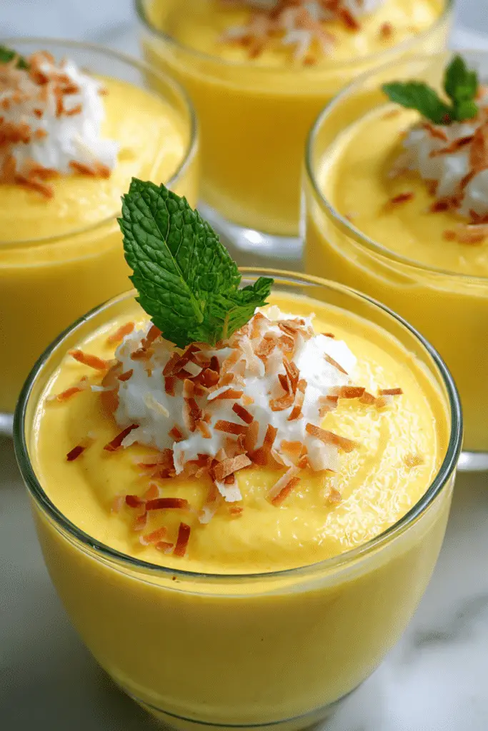 Mango Coconut Mousse