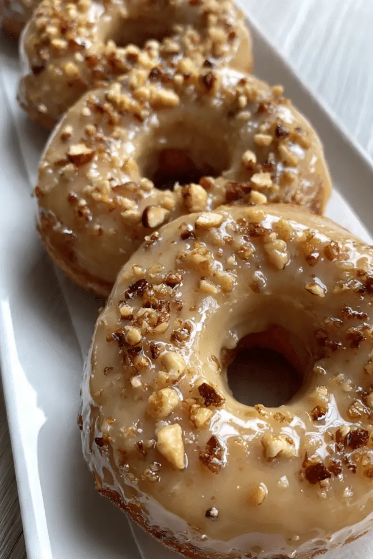 Maple Hazelnut Doughnuts