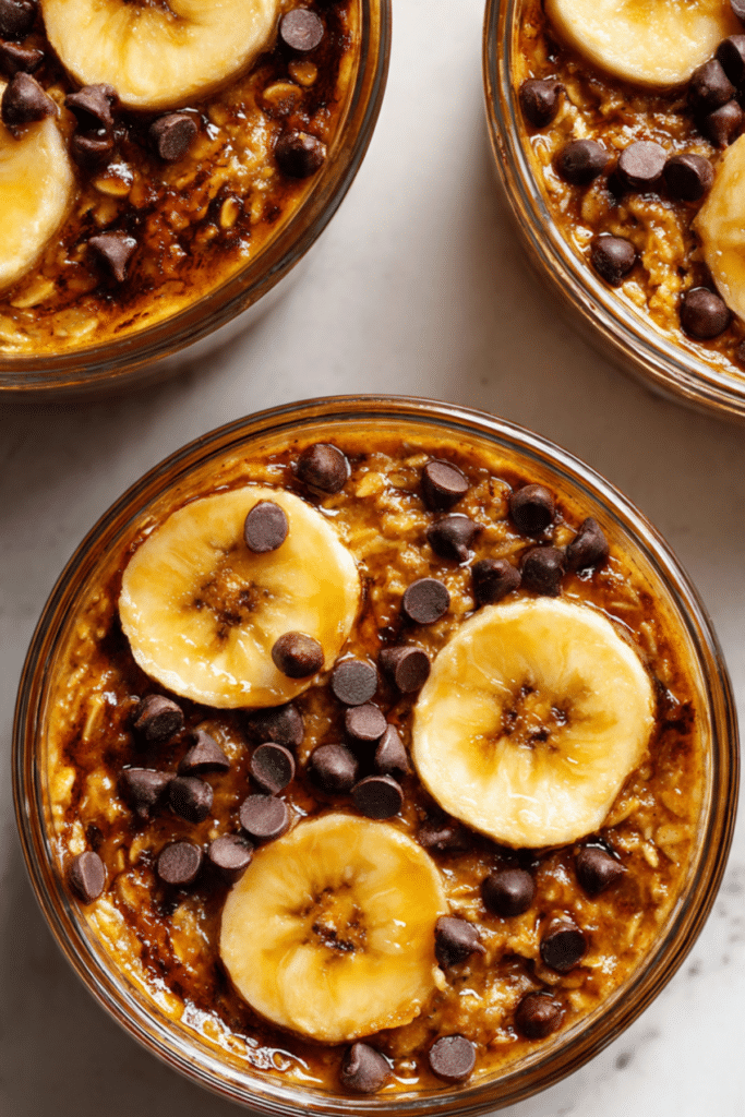 Caramelised Banana Baked Oats