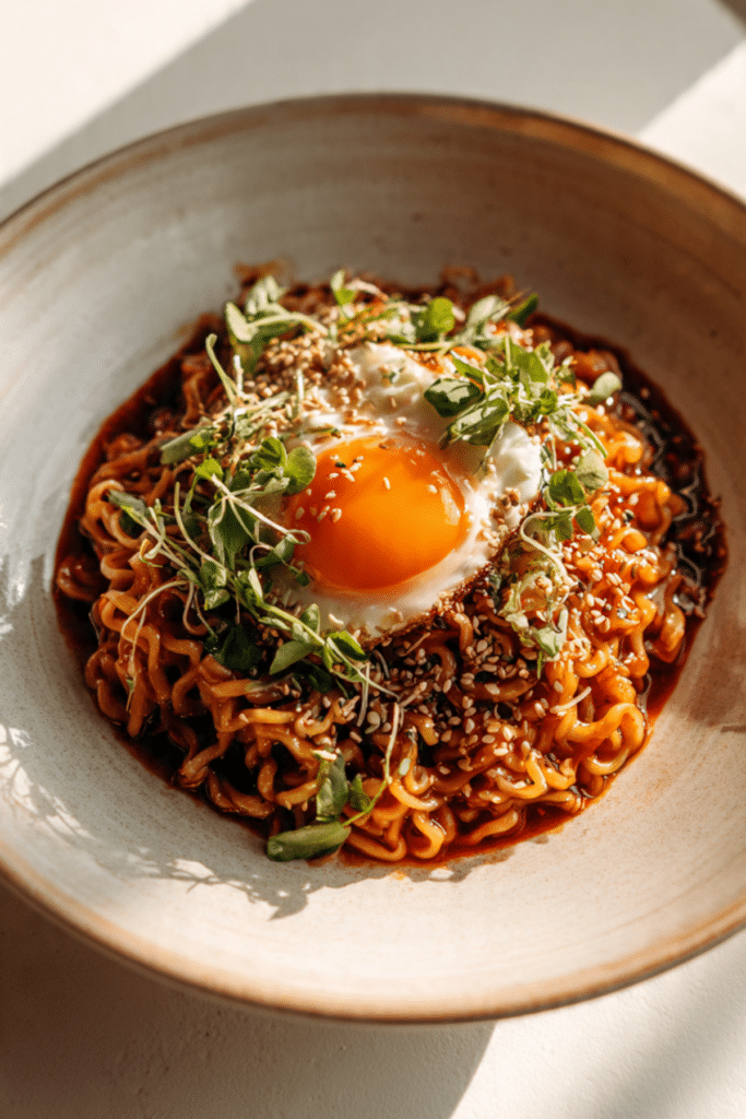 Spicy Ramen & Poached Egg Yolk