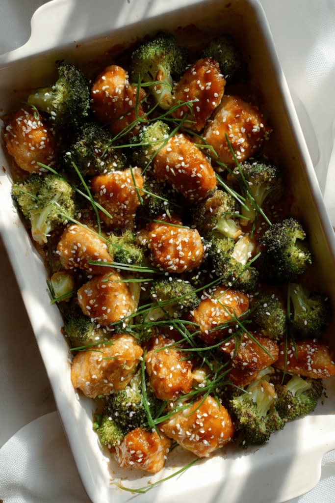 Sheet Pan Chicken with Broccoli
