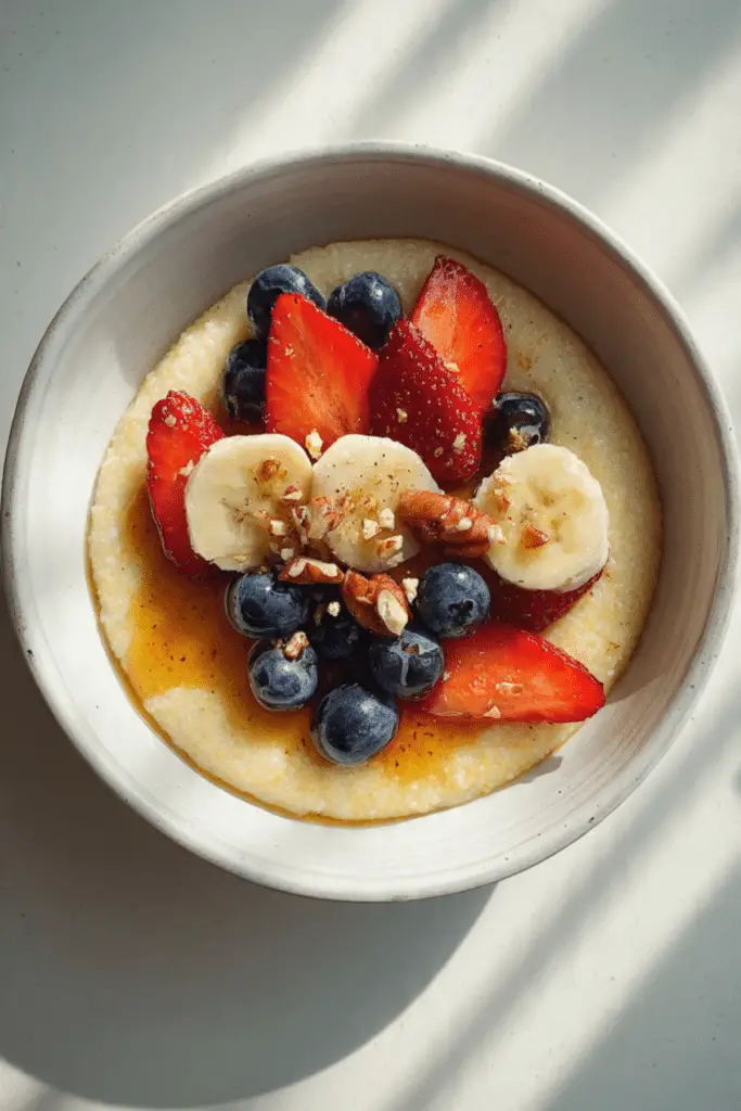 Breakfast Polenta with Fruit