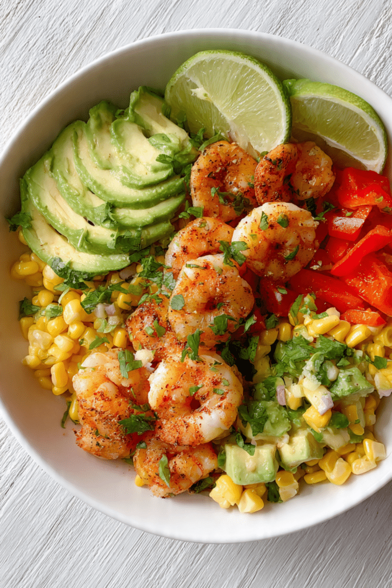 Southwest Cilantro Lime Shrimp Bowl