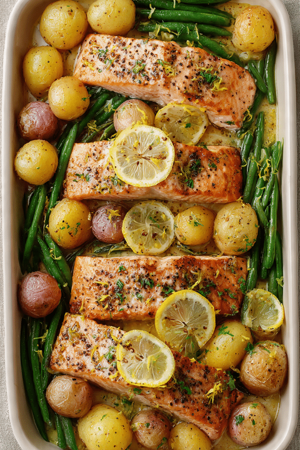 One-Pan Lemon Pepper Salmon