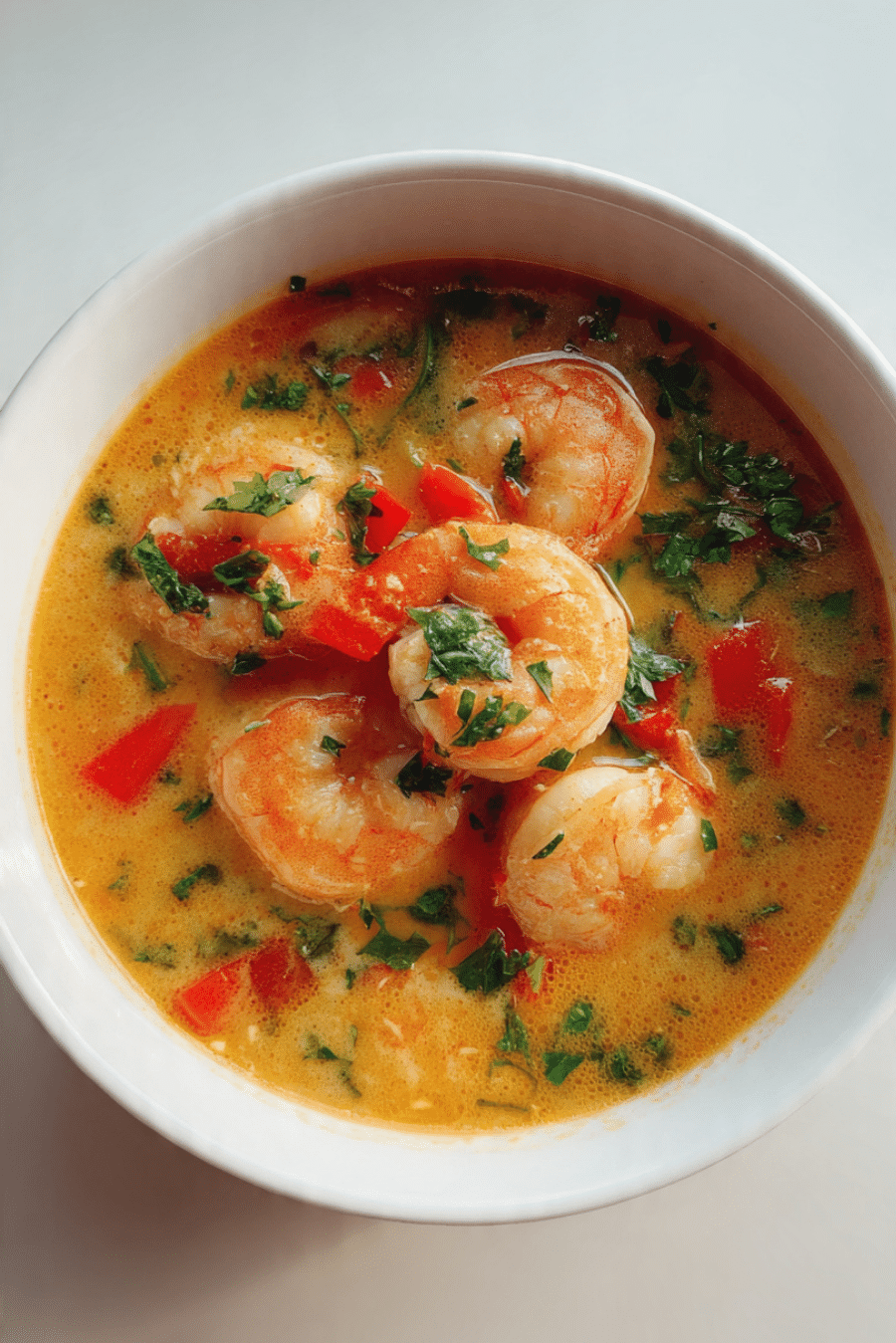 Shrimp Coconut Curry Soup