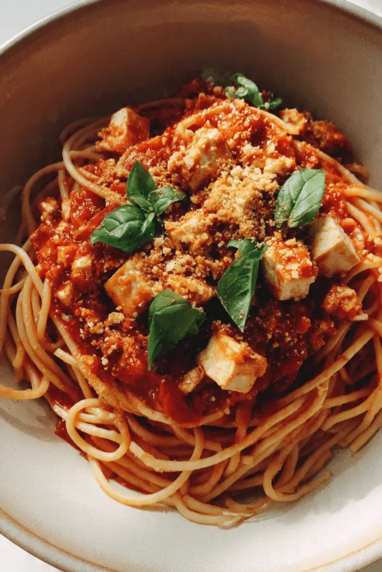 VEGAN HIGH PROTEIN TOFU PASTA