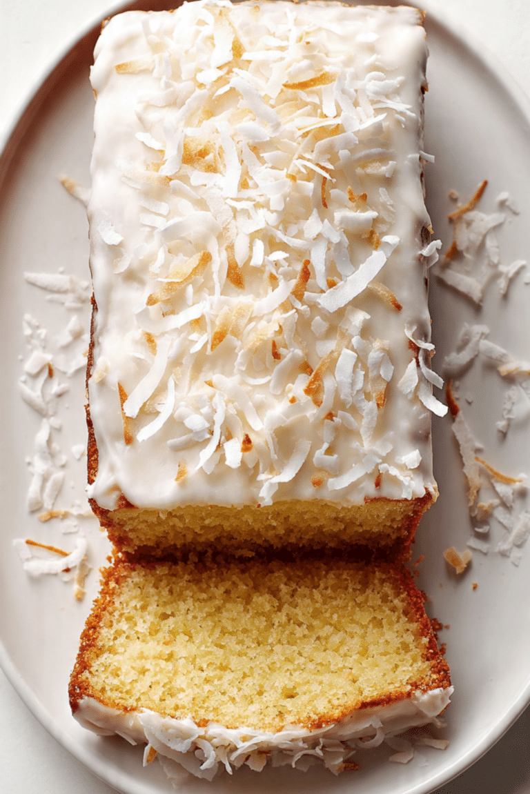 Coconut Cream Loaf Cake