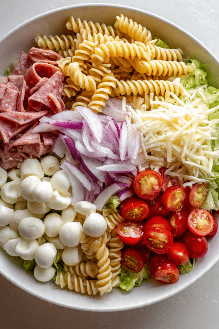 Grinder Salad with Italian Dressing