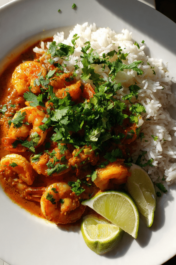 Thai shrimp coconut & pineapple sauce