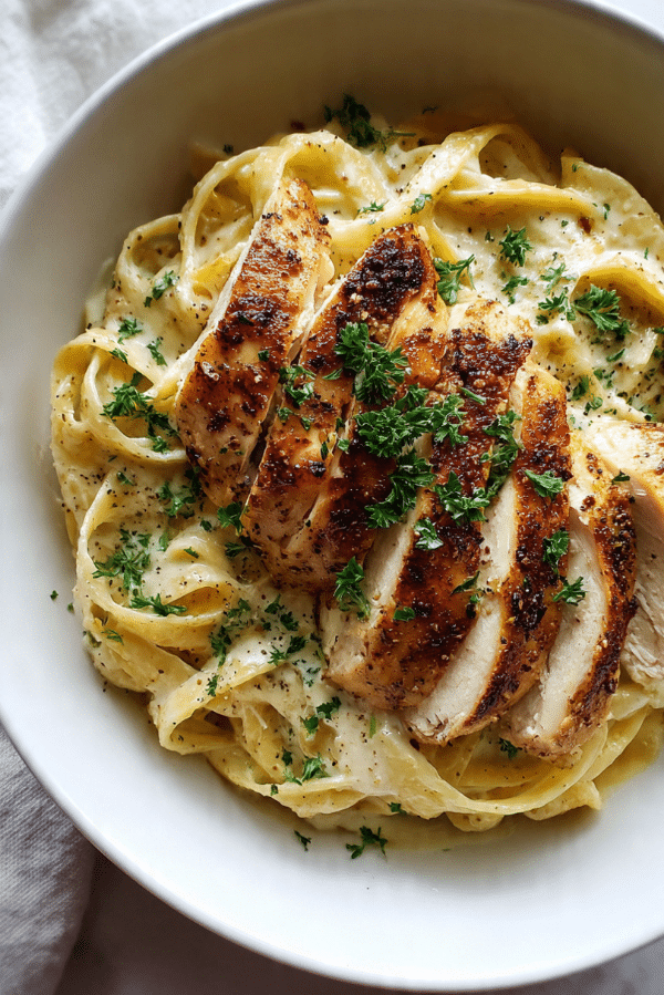 Chicken Garlic Parmesan Pasta