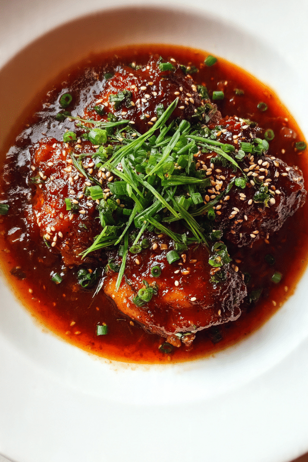 STICKY GOCHUJANG CHICKEN & BROTHY RICE