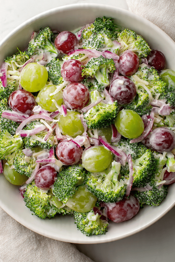 Creamy Broccoli & Grape Salad