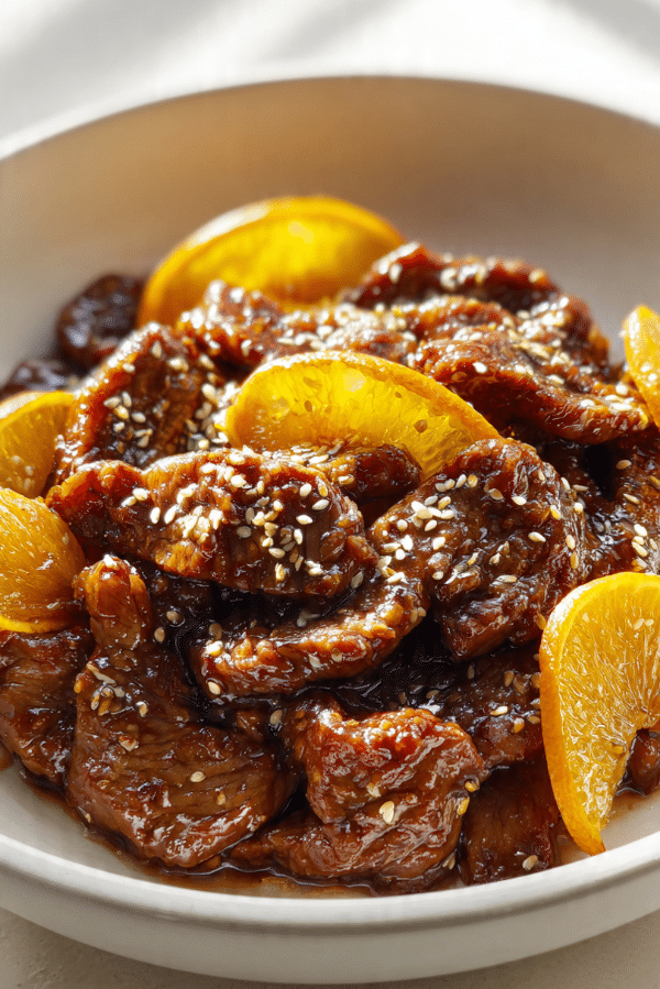 Honey Citrus Glazed Beef