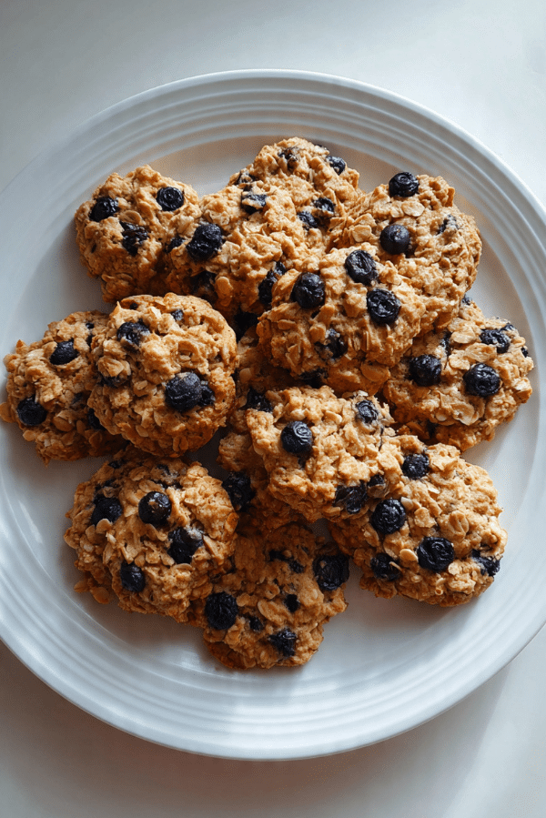 Blueberry Oatmeal Breakfast Cookies
