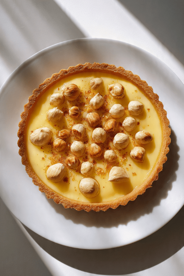 Tarte citron noisettes