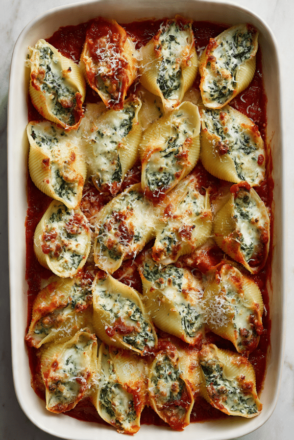 Spinach Ricotta Stuffed Shells
