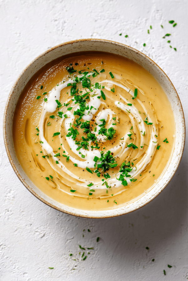 Roasted Garlic Potato Soup