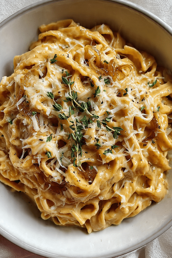 One-Pot Creamy French Onion Pasta